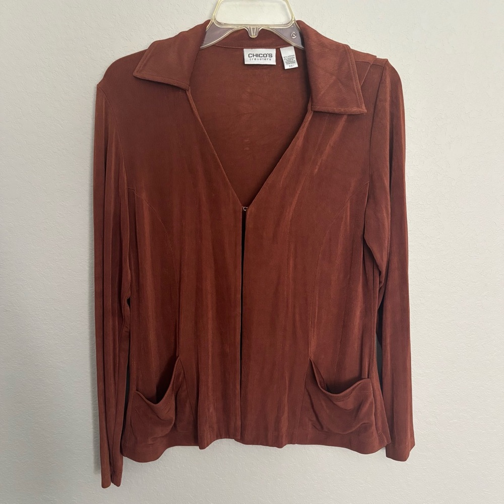 Chico's Brown Jacket/Cardigan